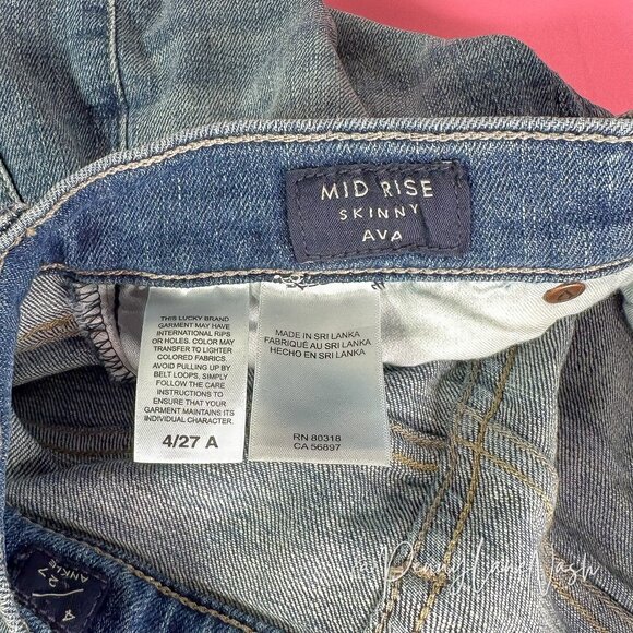 Lucky Brand Mid Rise Skinny Ava Ankle Jeans - Picture 9 of 9